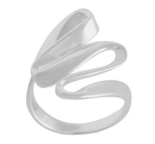 Spiral Elegance Ring in Polished Sterling Silver - Model 111-003 - Silver Maker Family 