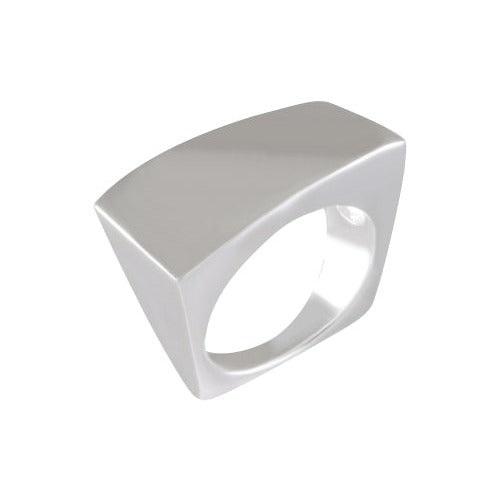 Bold and Solid Sterling Silver Signet Ring - Model 111-005 - Silver Maker Family 