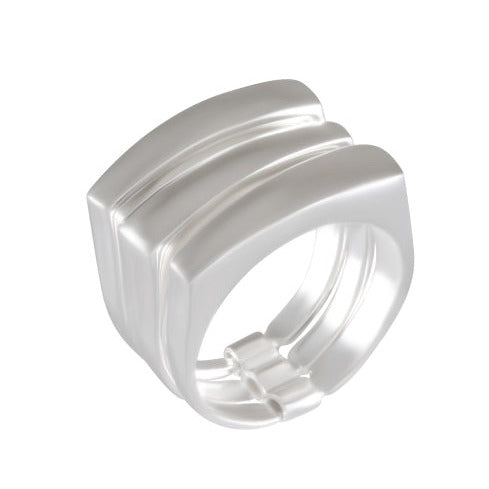 Three-Band Interlocking Ring: A Symbol of Love and MemoriesSterling Silver 92.5% - Model 111-008 - Silver Maker Family 