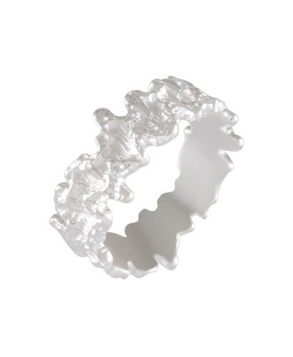 Natural Form Coral Texture Ring - Model 111-009 - Silver Maker Family 