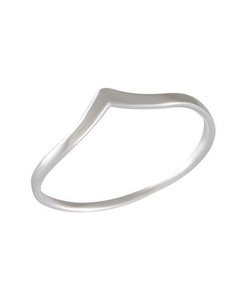 Minimalist Asymmetrical Band Ring 92.5% Sterling Silver - Model 111-018 - Silver Maker Family 