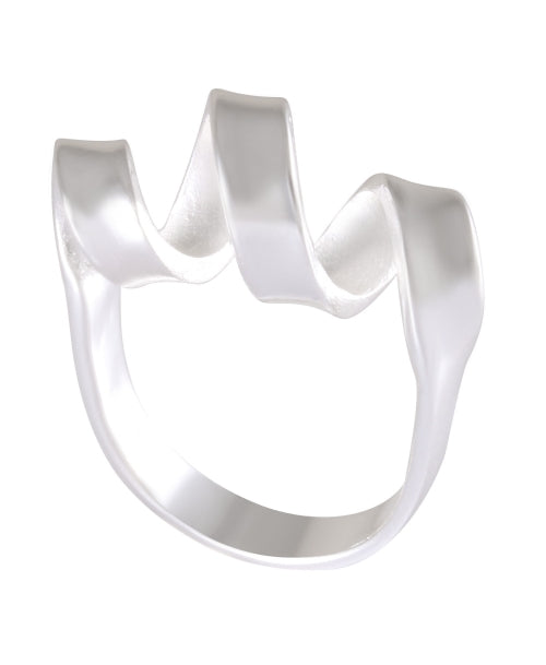 Modern Triple-Peak Silhouette Ring 92.5% Sterling Silver - Model 111-023 - Silver Maker Family 