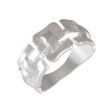 Sleek Ribbon Flow Ring 92.5% Sterling Silver - Model 111-059 - Silver Maker Family 