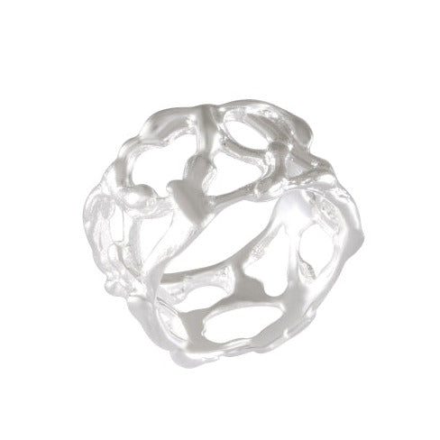 Coral-Inspired Silver Ring 92.5% Sterling Silver - Model 111-063 - Silver Maker Family 