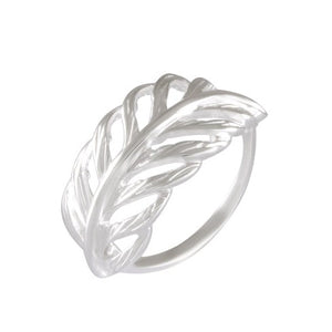 Featherlight Silver Plume Ring 92.5% Sterling Silver - Model 111-066 - Silver Maker Family 