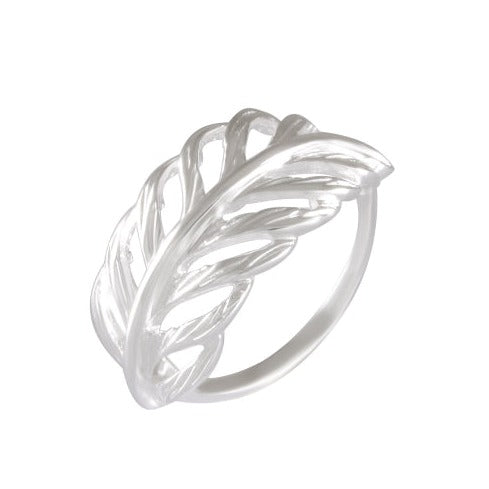Featherlight Silver Plume Ring 92.5% Sterling Silver - Model 111-066 - Silver Maker Family 