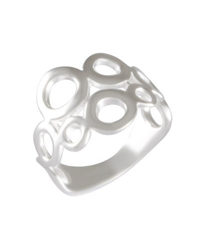Bubbly Charm Silver Ring 92.5% Sterling Silver - Model 111-074 - Silver Maker Family 