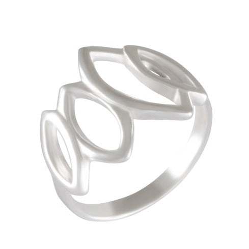 Abstract Elegance Silver Band 92.5% Sterling Silver - Model 111-075 - Silver Maker Family 