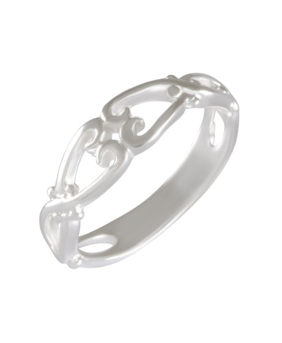 Romantic Vine Silver Ring 92.5% Sterling Silver - Model 111-076 - Silver Maker Family 