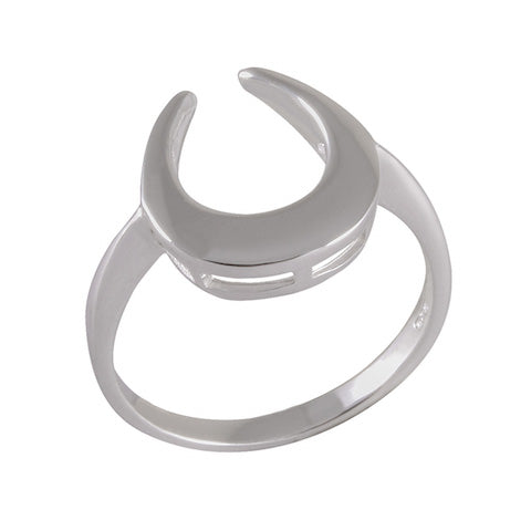 Equestrian Elegance Silver Hoof Ring 92.5% Sterling Silver - Model 111-077 - Silver Maker Family 
