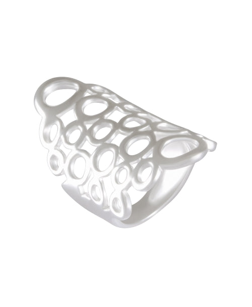 Nature-Inspired Lattice Ring 92.5% Sterling Silver - Model 111-079 - Silver Maker Family 