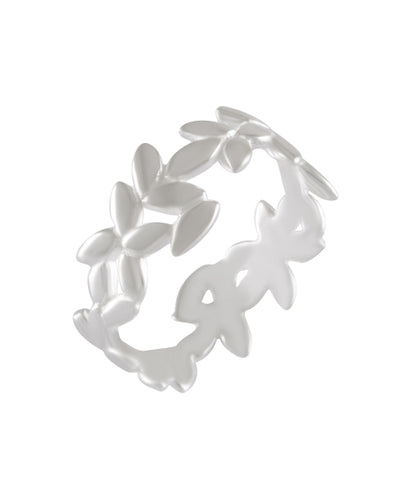 Blossom Loop Silver Ring 92.5% Sterling Silver - Model 111-082 - Silver Maker Family 