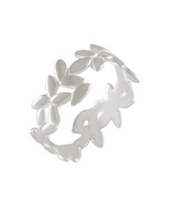 Blossom Loop Silver Ring 92.5% Sterling Silver - Model 111-082 - Silver Maker Family 