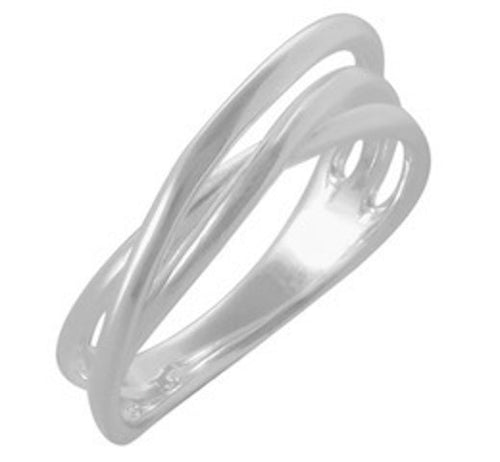 Eternal Flow Silver Band 92.5% Sterling Silver - Model 111-083 - Silver Maker Family 