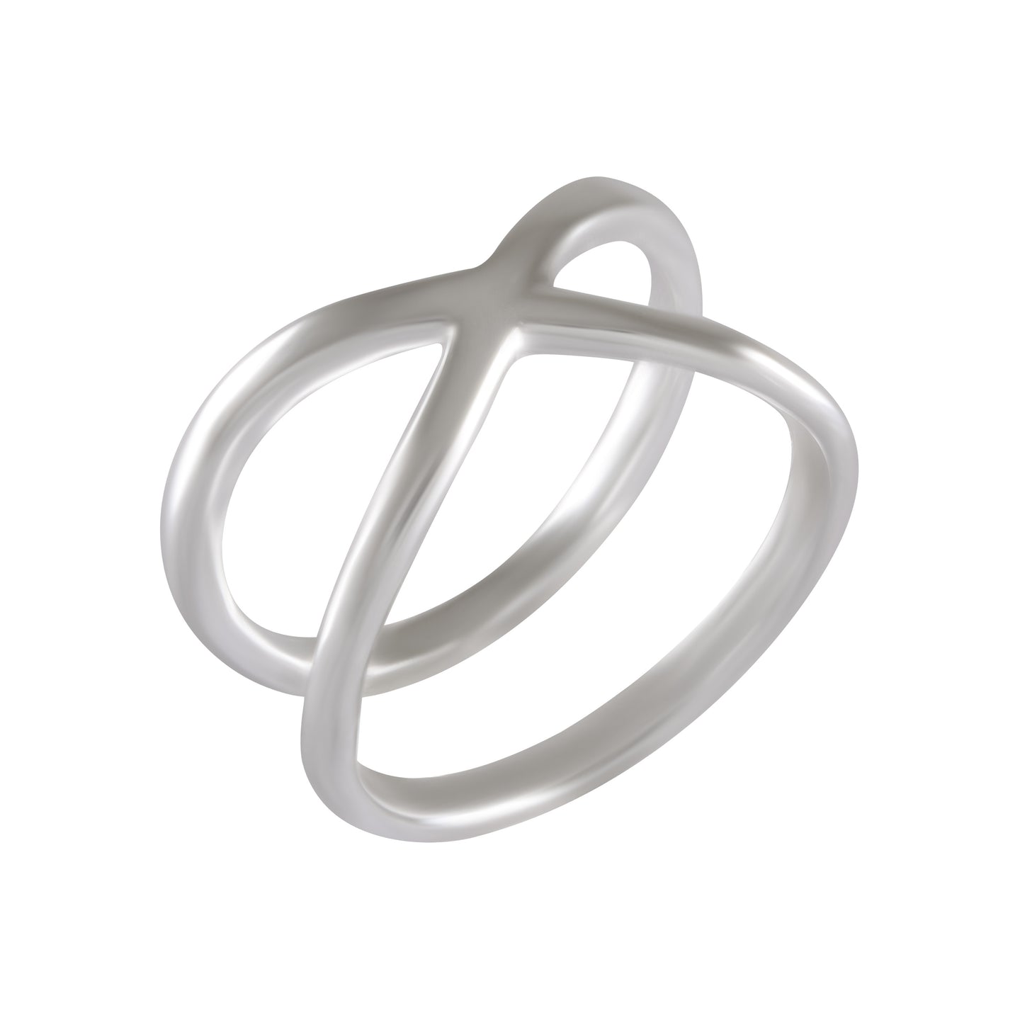 Interlock Harmony Silver Ring 92.5% Sterling Silver - Model 111-089 - Silver Maker Family 