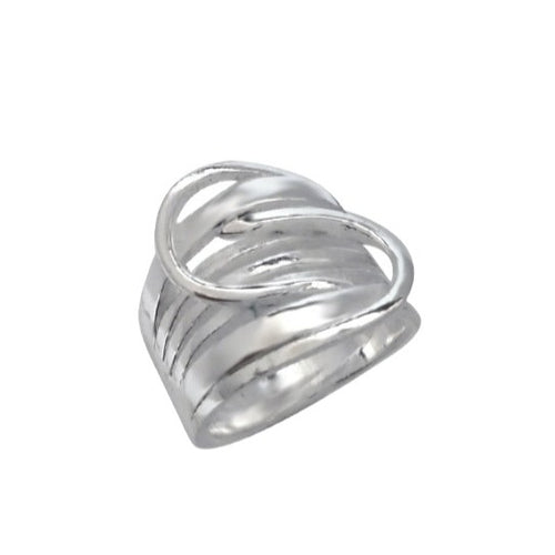 Spiral Illusion Ring 92.5% Sterling Silver - Model 111-103 - Silver Maker Family 