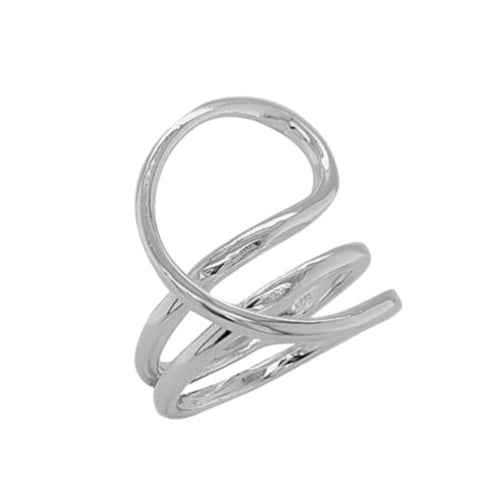 Ethereal Ribbon Ring 92.5% Sterling Silver - Model 111-104 - Silver Maker Family 
