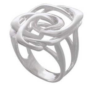 Eternal Knot Silver Ring 92.5% Sterling Silver - Model 111-106 - Silver Maker Family 