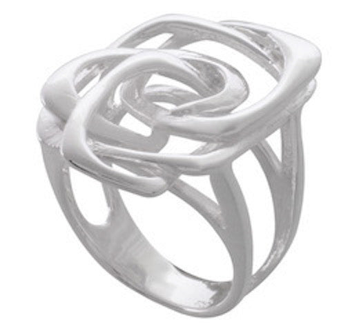 Eternal Knot Silver Ring 92.5% Sterling Silver - Model 111-106 - Silver Maker Family 