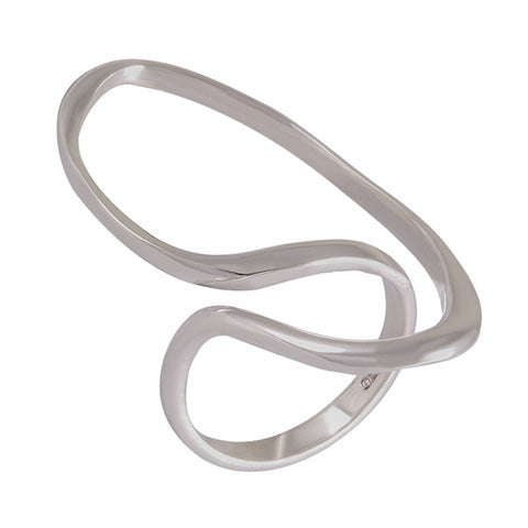 Eternal Flow Matte Silver Ring 92.5% Sterling Silver - Model 111-108 - Silver Maker Family 