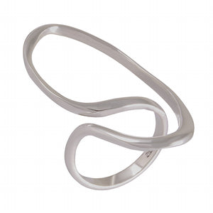 Eternal Flow Matte Silver Ring 92.5% Sterling Silver - Model 111-108 - Silver Maker Family 