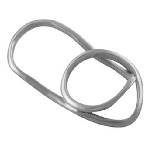 Dual Loop Silver Harmony Ring 92.5% Sterling Silver - Model 111-110 - Silver Maker Family 