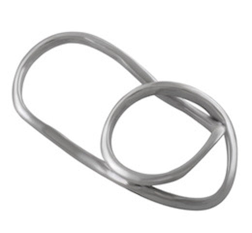 Dual Loop Silver Harmony Ring 92.5% Sterling Silver - Model 111-110 - Silver Maker Family 