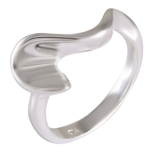 Silver Wave Elegance Ring 92.5% Sterling Silver - Model 111-116 - Silver Maker Family 