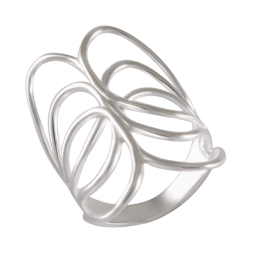 Ethereal Lattice Elegance Ring 92.5% Sterling Silver - Model 111-118 - Silver Maker Family 