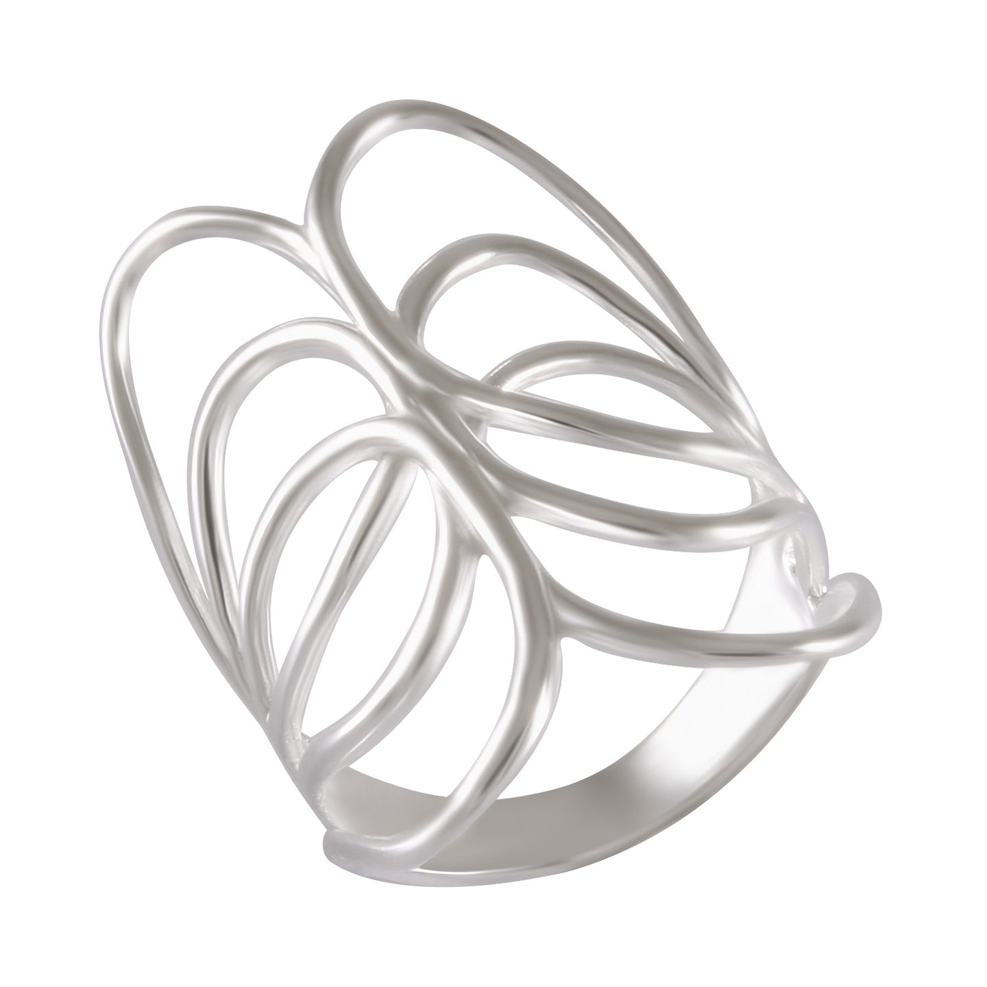 Ethereal Lattice Elegance Ring 92.5% Sterling Silver - Model 111-118 - Silver Maker Family 