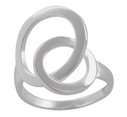Geometric Harmony Silver Ring. 92.5% Sterling Silver - Model 111-128 - Silver Maker Family 