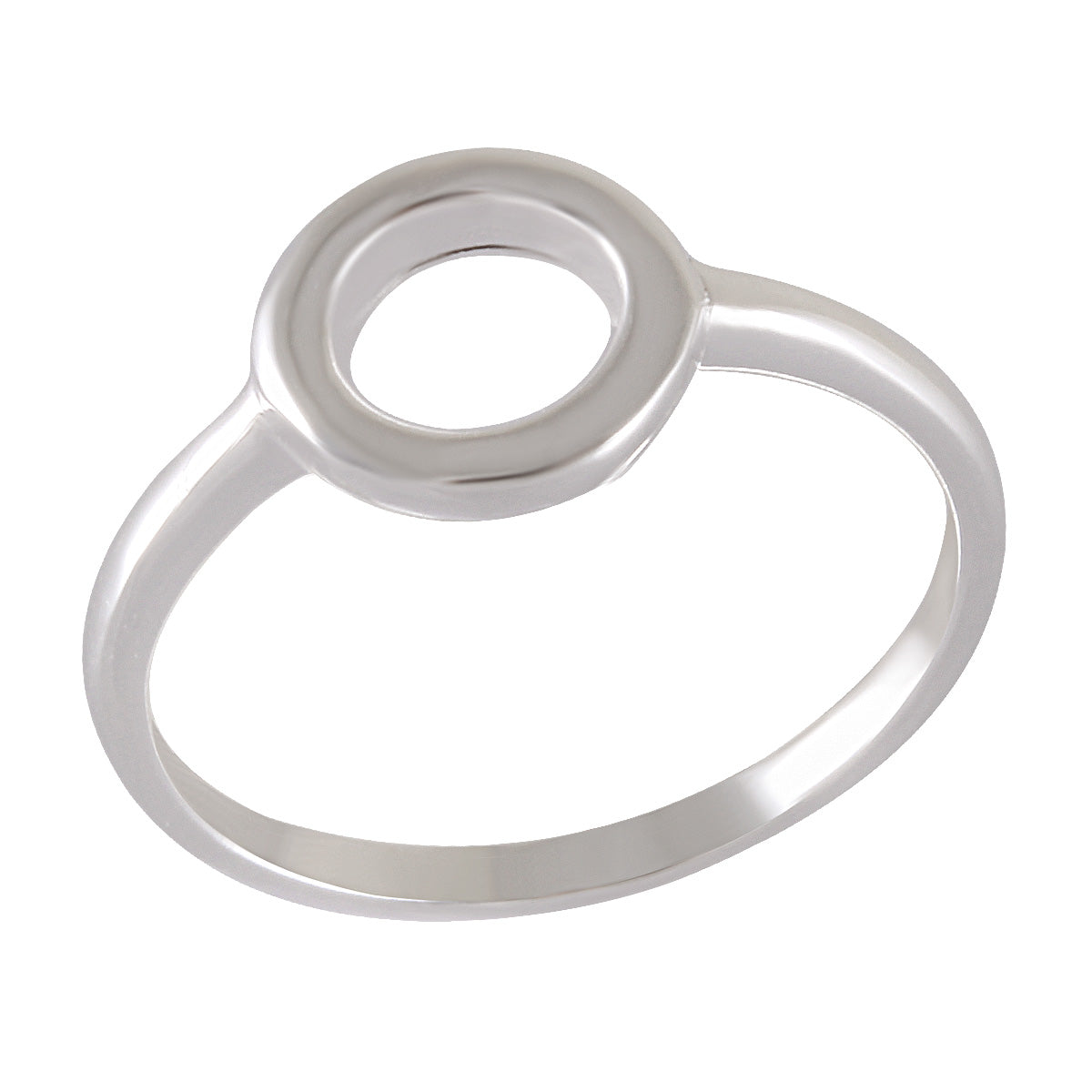 Minimalist Circle Silver Ring. 92.5% Sterling Silver - Model 111-129 - Silver Maker Family 