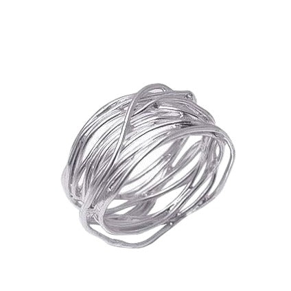 Tangled Grace Sterling Silver Band 92.5% Sterling Silver - Model 111-132 - Silver Maker Family 