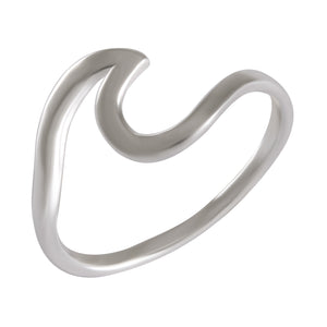 Sleek Curve Sterling Silver Ring 92.5% Sterling Silver - Model 111-143 - Silver Maker Family 