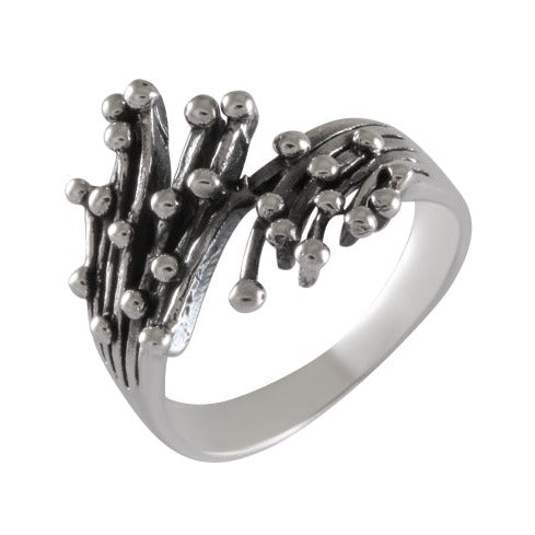 Enchanted Forest Silver Ring Silver & Oxidized - Model 114-011 - Silver Maker Family 
