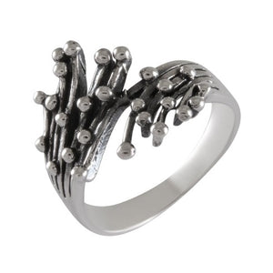 Enchanted Forest Silver Ring Silver & Oxidized - Model 114-011 - Silver Maker Family 
