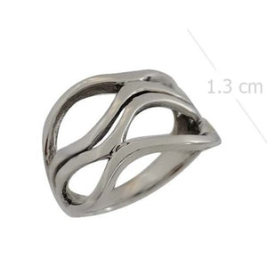 Silhouette Infinity Loop Ring Silver & Oxidized - Model 114-062 - Silver Maker Family 