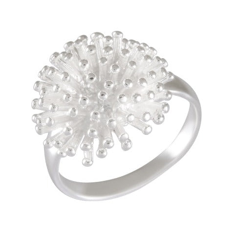 Sterling Silver Coral Bloom Ring - Underwater Flora Inspired - Model 115-003