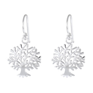 Dendritic Tree of Life Drop earring 925 Sterling Silver - Model 1211-002 - Silver Maker Family 