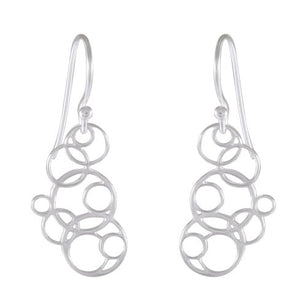 Interlinked Harmony Drop earring 925 Sterling Silver - Model 1211-003 - Silver Maker Family 