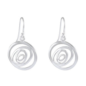 Spiraling Elegance Drop earring 925 Sterling Silver - Model 1211-009 - Silver Maker Family 