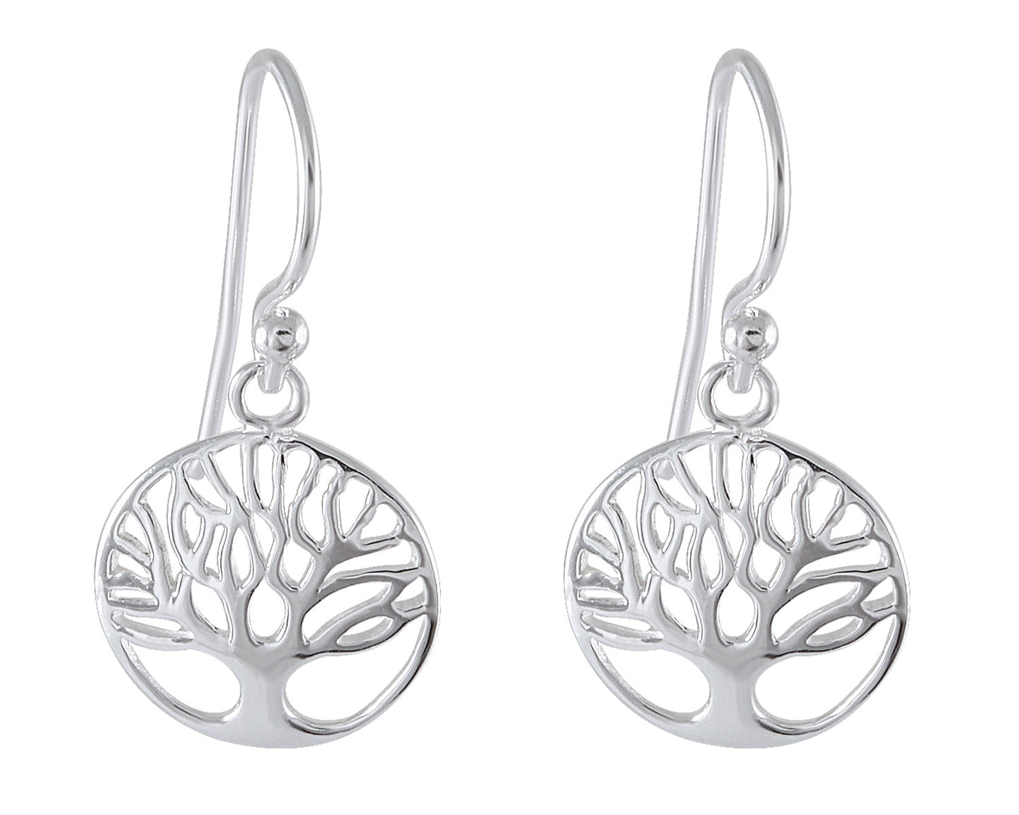Elegant Tree of Life Drop earring 925 Sterling Silver - Model 1211-016 - Silver Maker Family 