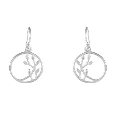 Tree of Life Drop earring 925 Sterling Silver - Model 1211-018 - Silver Maker Family 