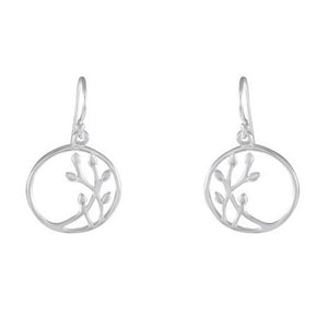 Tree of Life Drop earring 925 Sterling Silver - Model 1211-018 - Silver Maker Family 