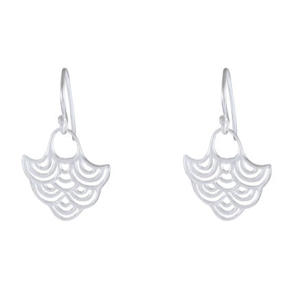 Wave Drop earring 925 Sterling Silver - Model 1211-020 - Silver Maker Family 