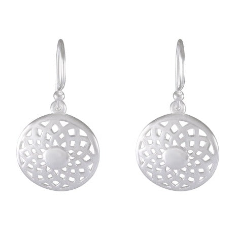 Filigree Drop earring 925 Sterling Silver - Model 1211-024 - Silver Maker Family 