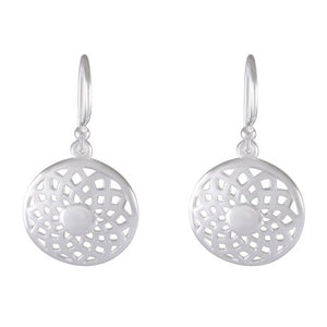 Filigree Drop earring 925 Sterling Silver - Model 1211-024 - Silver Maker Family 