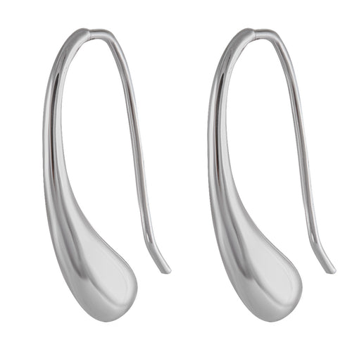 Fluid Elegance Teardrop Drop earring 925 Sterling Silver - Model 1211-037