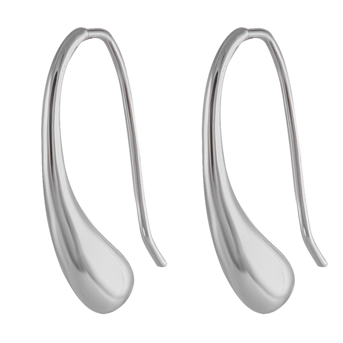 Fluid Elegance Teardrop Drop earring 925 Sterling Silver - Model 1211-037