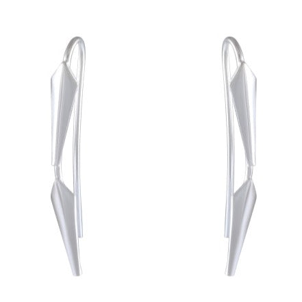 Geometric Elegance Drop earring 925 Sterling Silver - Model 1211-040